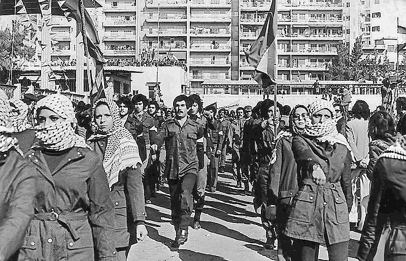فدائيوا وفدائيات حركة فتح في لبنان عام 1979 