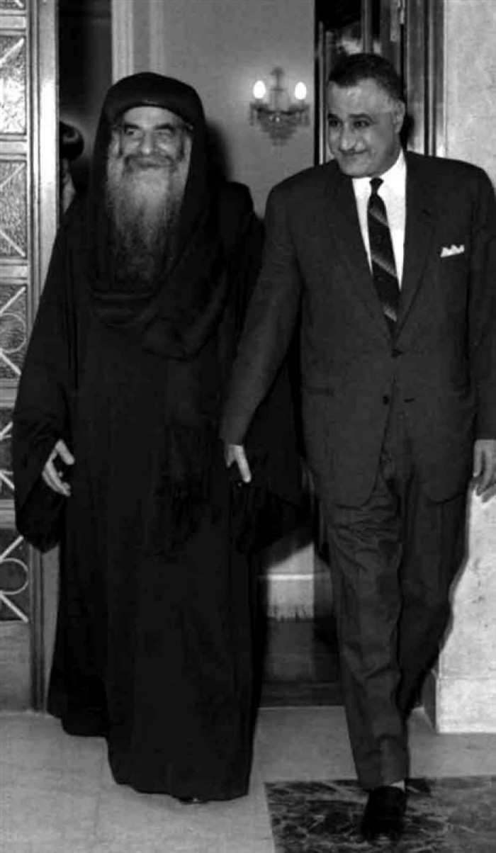 البابا كيرلس وجمال عبد الناصر