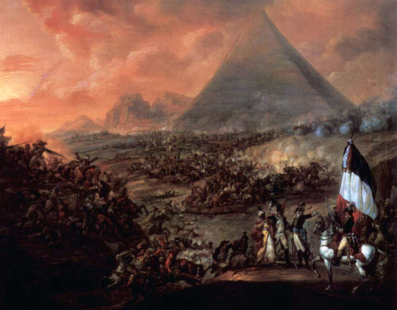 لوحة معركة الأهرام بريشة فرانسيز لويس جوزيف